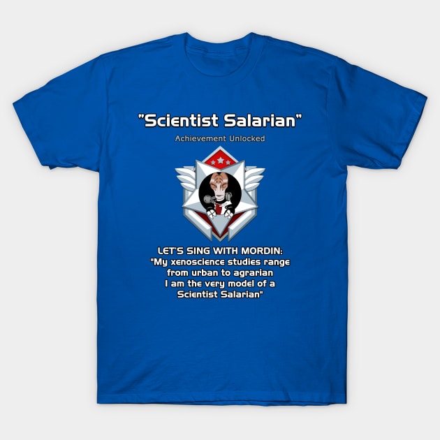 Achievement Scientist Salarian T-Shirt by Rhaenys